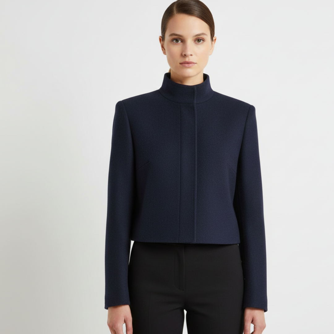 Noelle | Women’s Cropped Stand Collar Jacket