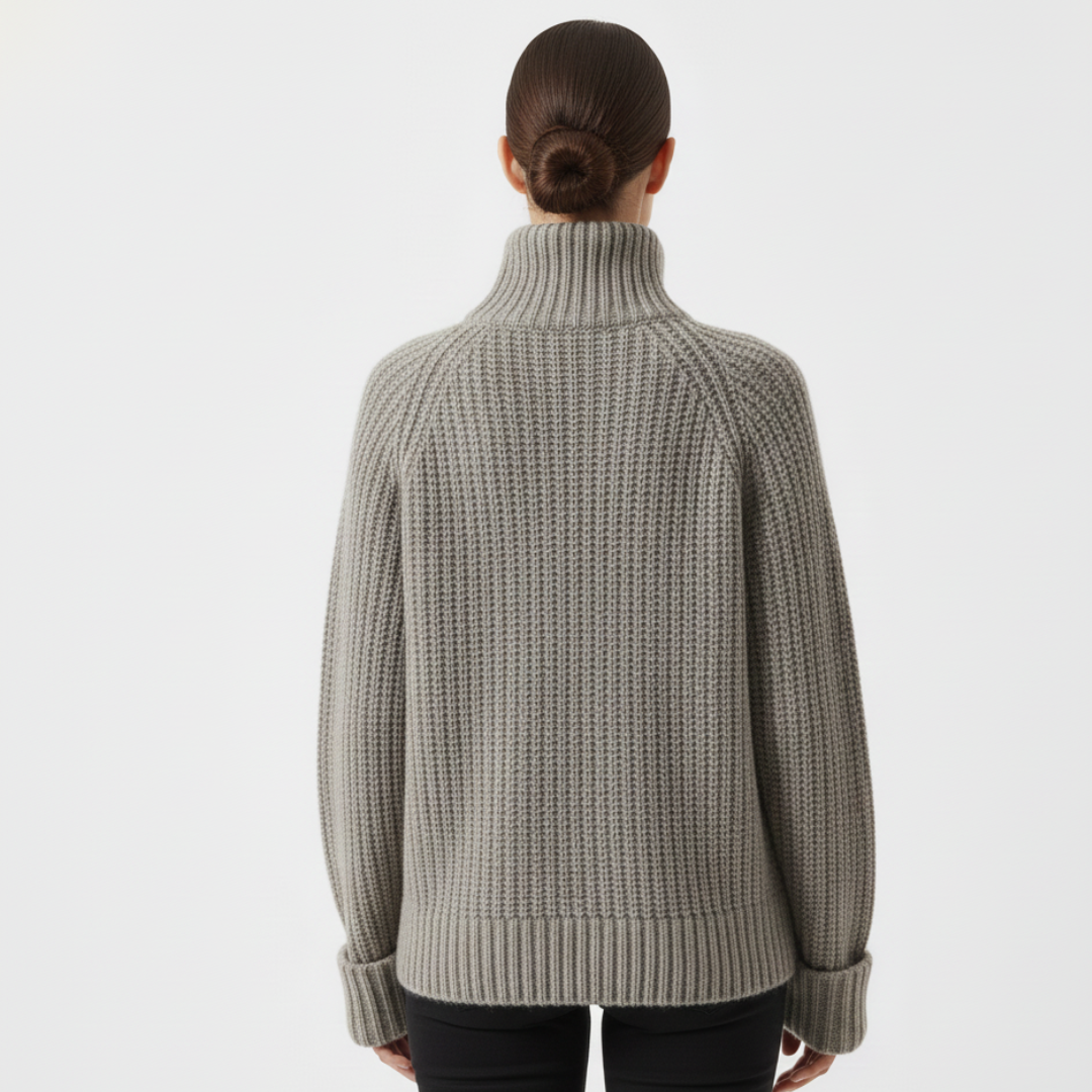 Isla | Women’s Ribbed Turtleneck Knit Sweater