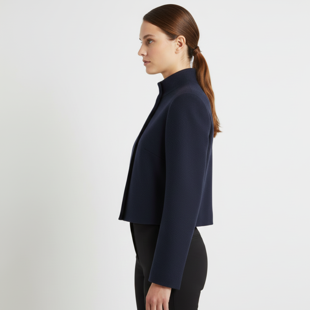Noelle | Women’s Cropped Stand Collar Jacket