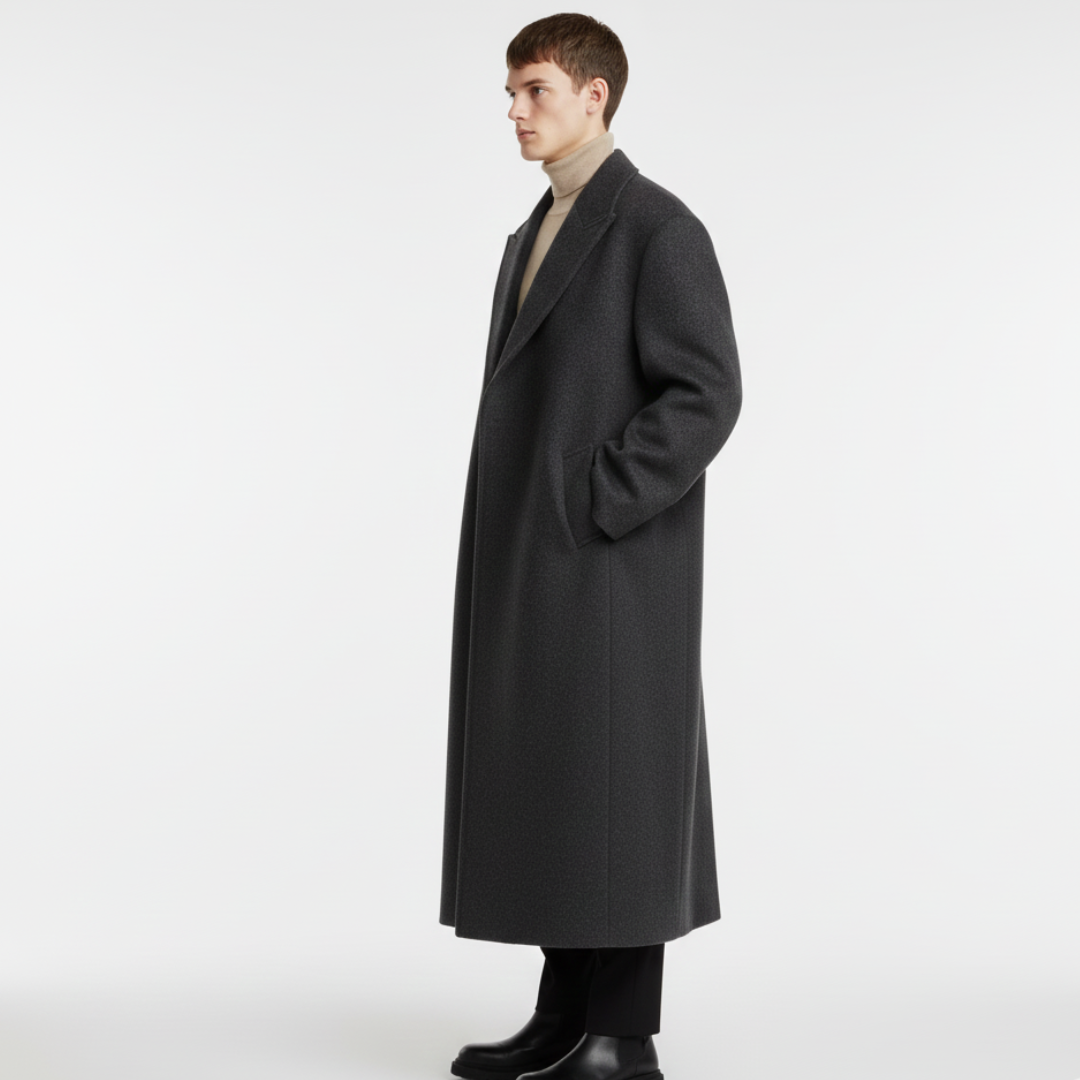Winston | Men’s Classic Wool Long Overcoat