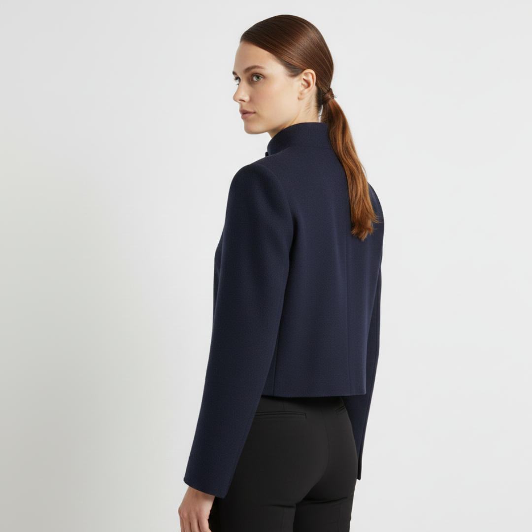 Noelle | Women’s Cropped Stand Collar Jacket