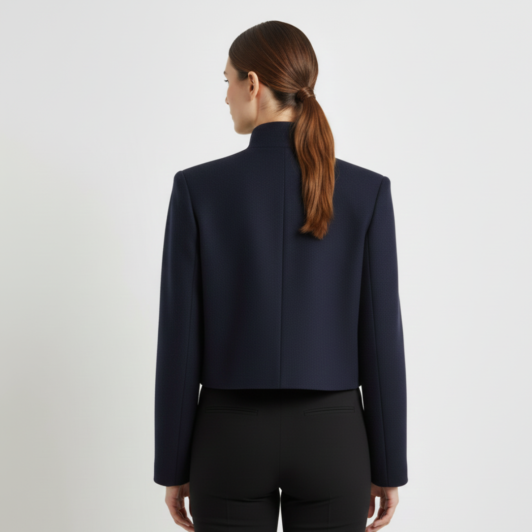 Noelle | Women’s Cropped Stand Collar Jacket