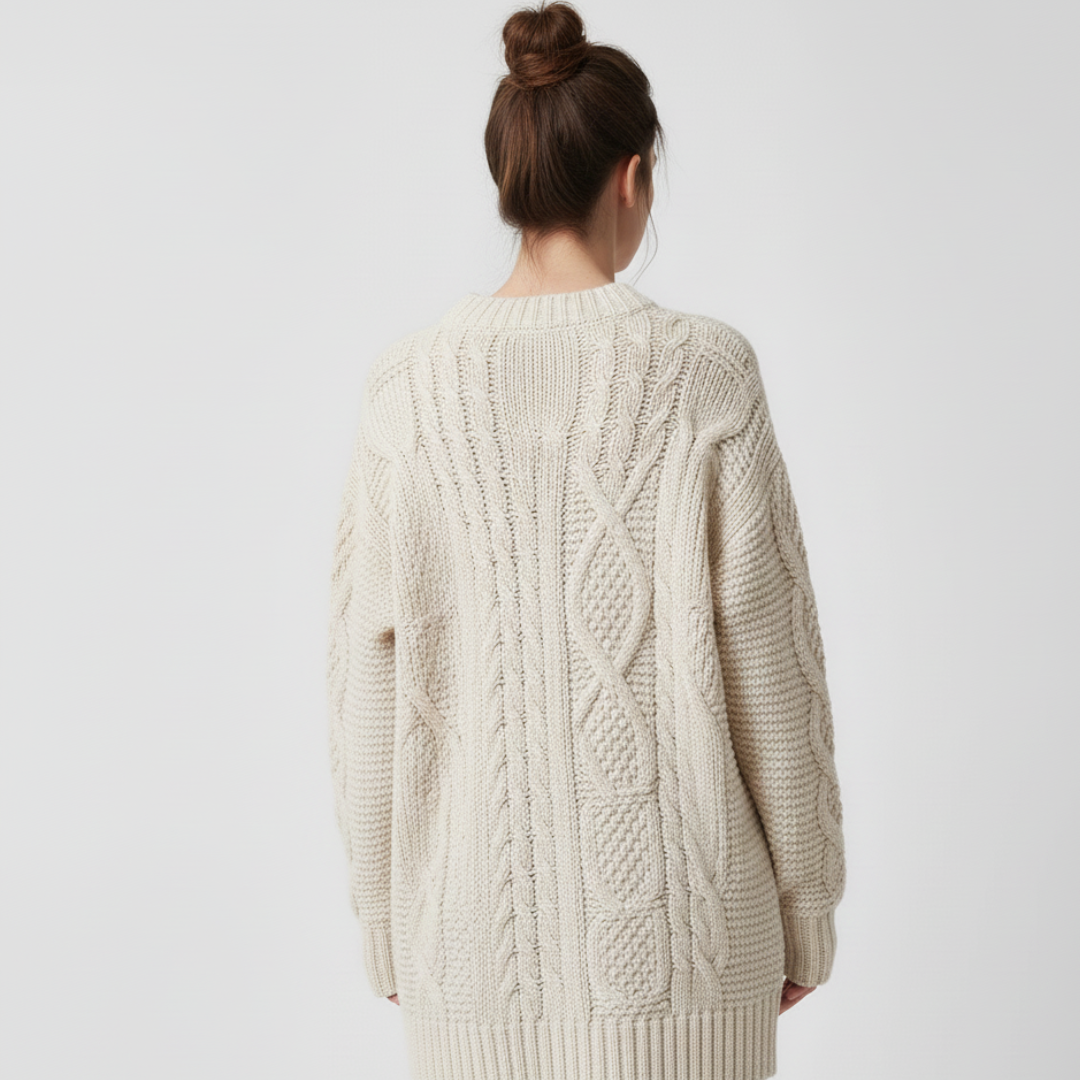 Avery | Women’s Cable Knit Crewneck Sweater