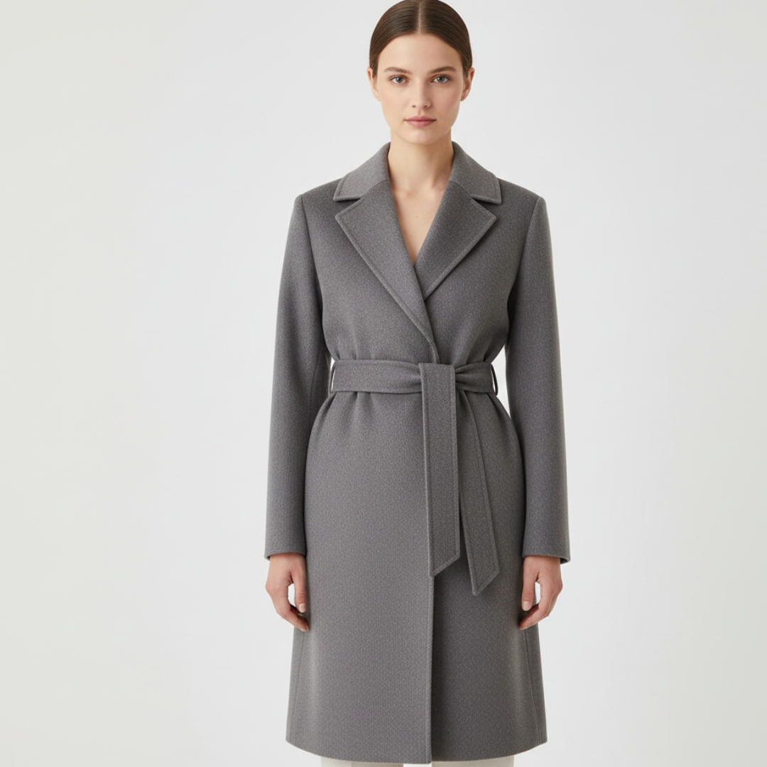 Eleanor | Women’s Classic Wrap-Style Long Coat