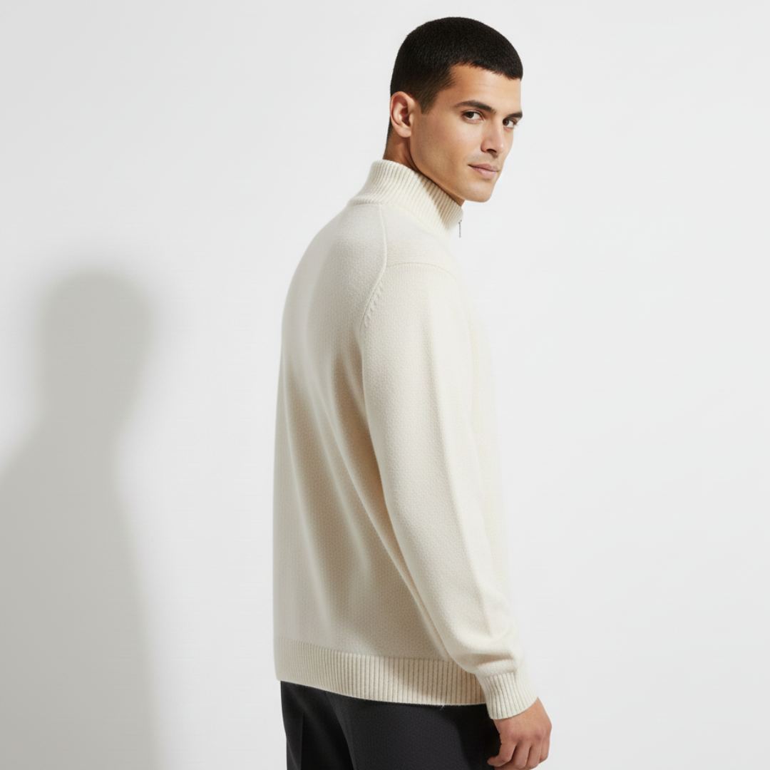 Rhine | Men’s Classic Half Zip Knit Sweater