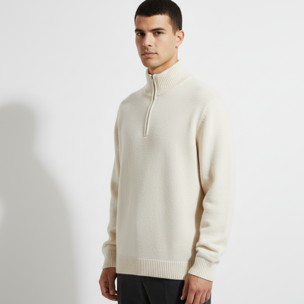 Rhine | Men’s Classic Half Zip Knit Sweater