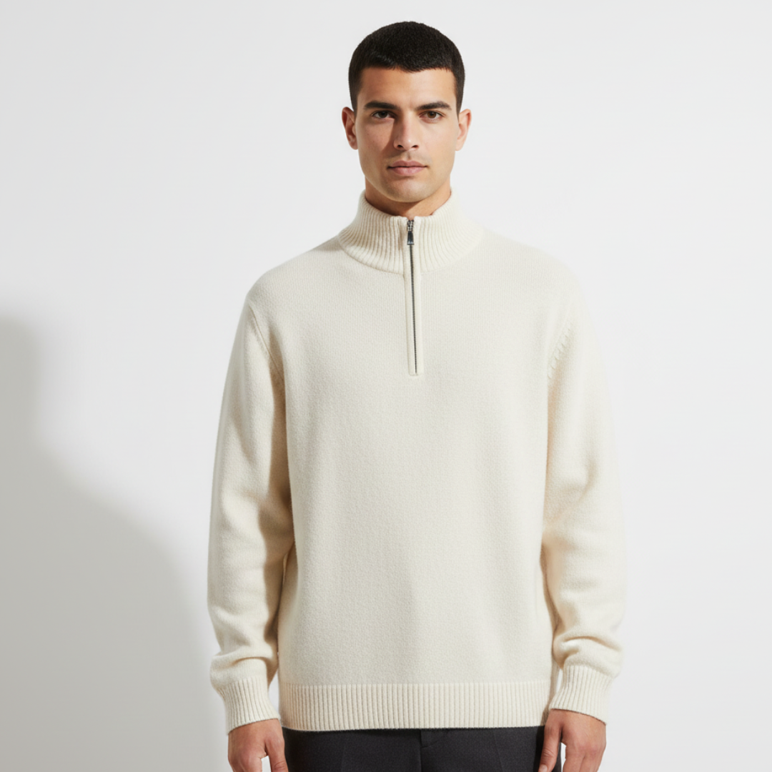 Rhine | Men’s Classic Half Zip Knit Sweater